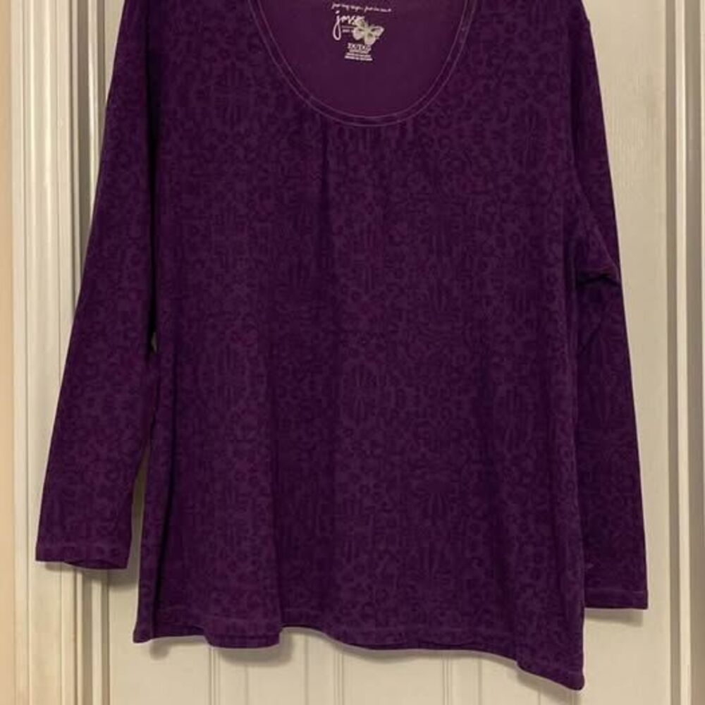 Women’s Just My Size 3X Purple‎ Long Sleeve Shirt